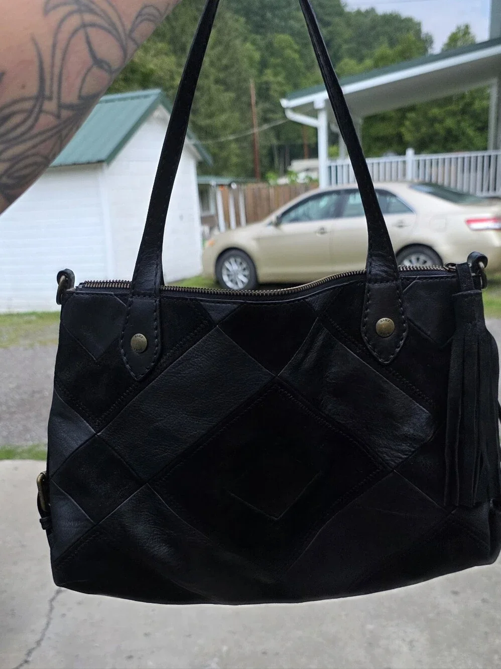 Frye Miren Patchwork Satchel